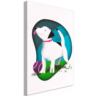 OEM Dipinto - Cane E Palla (1 Parte) Verticale