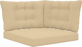 vidaXL Coj&iacute;n Para Sof&aacute; De Exterior Poli&eacute;ster Beige 68,5 X 68,5 Cm Vidaxl