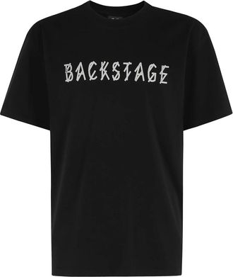 44 Label Group Backstage T-Shirt - Heren - T-shirts - Zwart - S - Katoen - Tops