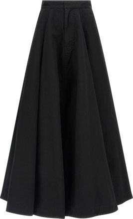 Balenciaga Black Godet skirt