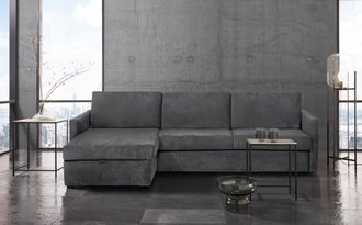 HOME AFFAIRE Schlafsofa »GOLDPOINT Ecksofa 264 cm, Liegefläche (140/200cm), L-Form,« Bettfunktion, Bonell-Federkernmatratze und Dauerschläfer-Funktion