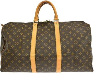Louis Vuitton Pre-owned Weekend Bags, female, Brown, Size: ONE SIZE Pre-owned Keepall Duffle Bag