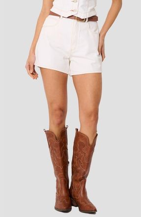 Abrand Venice High Waist Denim Shorts in Porcelian at Nordstrom, Size 29