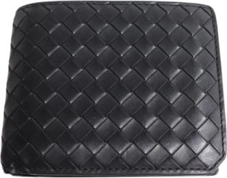 Bottega Veneta Pre-owned Bi-fold Portemonnee - Heren - Vintage Accessoires - Zwart - ONE Size - Leer - Vintage
