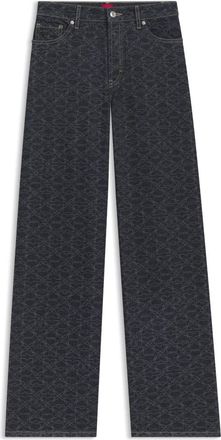 HUGO BOSS Wide Jeans - Dames - Loose Fit Jeans - Blauw - W27 L34 - Jeans