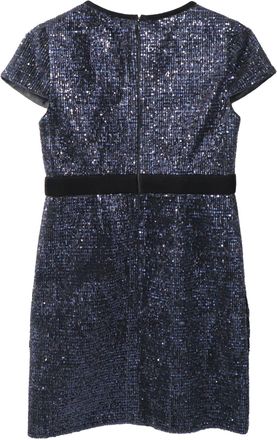 Maje Glanzende Mini Jurk in Marineblauwe Pailletten