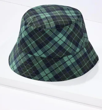 Talbots Hunting Plaid Rain Hat - Loden Frost - 001 Talbots