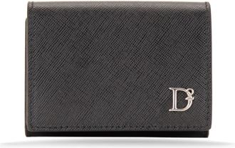 Dsquared2 Leren Portemonnee - Heren - Portefeuilles - Zwart - ONE Size - Leer - Accessoires