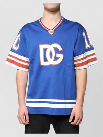 Dolce & Gabbana logo v-neck short-sleeve t-shirt