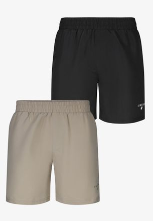 Siksilk Mens Black,Beige Pack of 2 Swim Shorts XXL