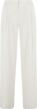 Tagliatore Wide-Leg Trousers With Central Closure