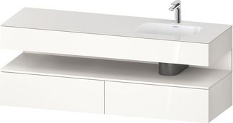 Duravit Qatego Lavabo Encastrado Con Base De Lavabo Consola, - Duravit