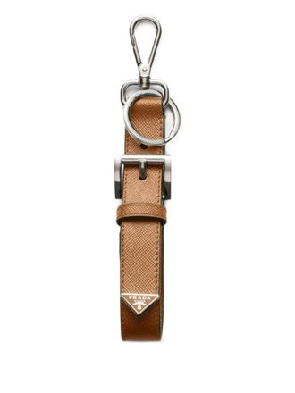 Prada Leren sleutelhanger - Bruin