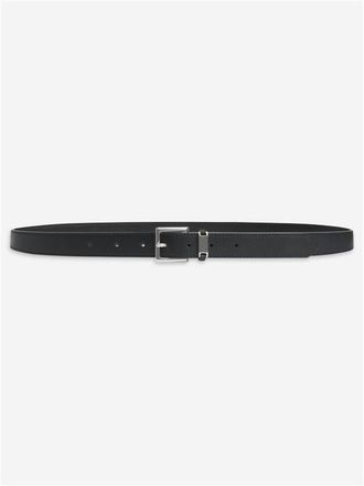 Frame Denim Womens The Square Buckle Belt In Black