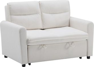 Urban Meuble Sof&aacute; convertible de 2 plazas con cama integrada en tela beige