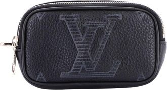 Louis Vuitton Signature Pocket Belt Bag Monogram Shadow Giant Taurillon (Authentic Pre-Loved)