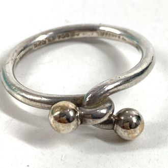 Tiffany & Co. Silver Yellow Gold Yellow Gold (18K) Silver 925 Band Ring (Pre-Owned)