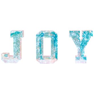 Beliani Beliani - Decoraci&oacute;n Led 3 Piezas Letrero Luminoso Usb Multicolor Joy Castor