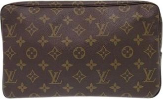 Louis Vuitton Pre-owned Clutches, female, Brown, Size: ONE SIZE Pre-owned Trousse Toilette 28