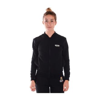 Moschino Capuchontrui - Dames - Vesten met rits - Zwart - XS - Katoen - Hoodies & sweatvesten