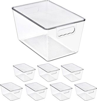 Sorbus 8-Pack Large Stackable Storage Containers