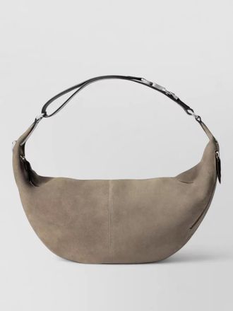 Christophe Lemaire quiver clip shoulder bag suede zippers