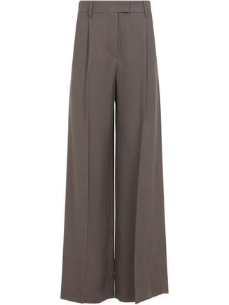 Brunello Cucinelli Linen Trousers With Shiny Details