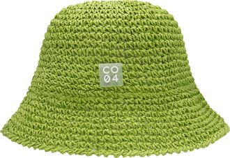 Chillouts Sonnenhut CHILLOUTS Riga Hat, Damen, Gr. XS, gr&uuml;n (lime), Kunstfaser, unifarben, H&uuml;te Sonnenhut, Boho-Hut aus Papierstroh mit knautschbarem Design