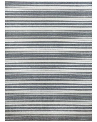 Jonathan Y Designs Jonathan Y Fawning Two-Tone Striped Classic Low-Pile Machine-Washable Polyester Rug