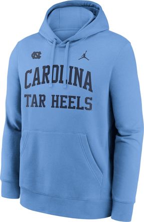 Nike Jordan North Carolina Primetime Arched Club Nike Mens College Pullover Hoodie in Blue | NKDK4EYNCN-NHF