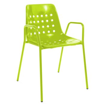 Schubiger M&ouml;bel Gartenstuhl Bermuda mit Armlehne Rundrohr