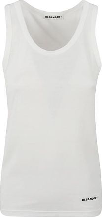 Jil Sander Womens 100% Cotton Top - White - Size X-Small