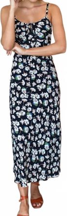 Emerson Fry Amy Bias Sundress In Vita Flowers Noir