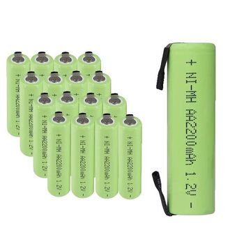 OEM Pilas Recargables Aa, Capacidad De 2200 Mah, Seguras Y Fiables, 16 Unidades