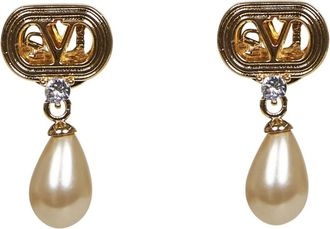 Valentino Garavani Ovalette Oorbellen - Dames - Oorbellen - Veelkleurig - ONE Size - Leer - Accessoires