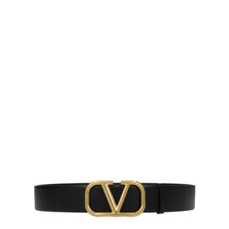 Valentino Garavani Herens Riem Zwart Leer