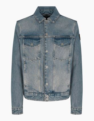 Belstaff Mens PISTON TRUCKER JACKET - Blue - Size: Regular/36