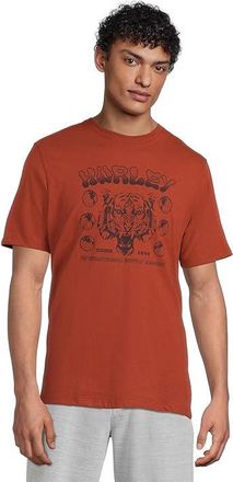 Hurley H2o Dri El Tigre No Se Short Sleeve Mens T Shirt Brickyard : 2XL, Cotton/Polyester