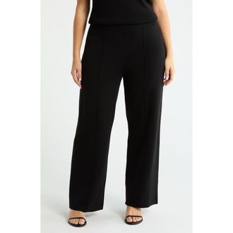Tahari by ASL Sweater Knit Pants in Black at Nordstrom, Size 2 X