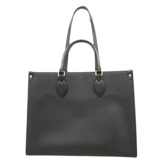 Louis Vuitton Pre-owned Tote Bags, female, Black, Size: ONE SIZE Pre-owned On the Go MM Tote Bag