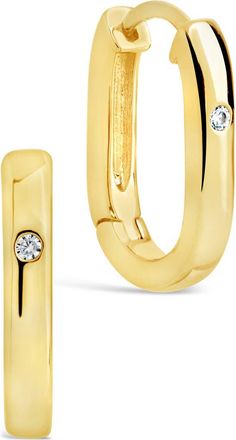 Sterling Forever Arlet Hoop Earrings in Gold at Nordstrom Rack