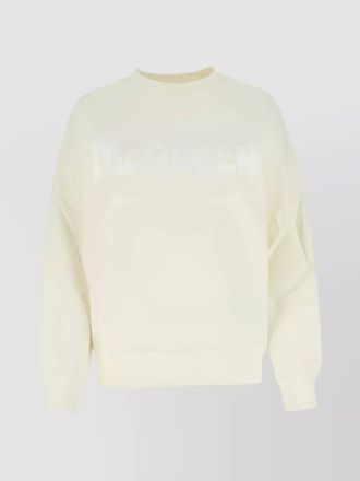 Alexander McQueen cotton oversized printed sweatshirt
