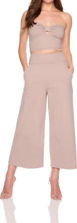 Susana Monaco Cinched Cut Out Tube Top In Sandstone