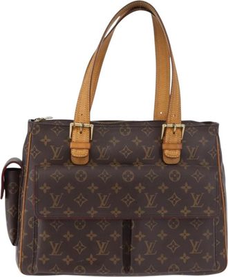 Louis Vuitton Multipli Cite Monogram Canvas Brown Canvas Handbag (Pre-Owned)