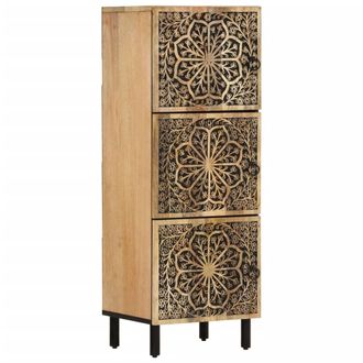 vidaXL Armario Auxiliar Madera Maciza De Mango 40x33x110 Cm Vidaxl