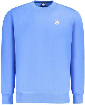 North Sails Katoenen sweater met ronde hals - Heren - Sweatshirts - Blauw - XL - Katoen - Hoodies & sweatvesten