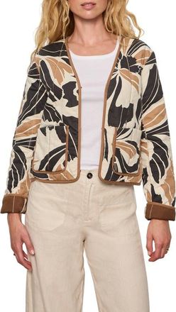 Sanctuary Soren Coco Cotton & Linen Jacket in Lotus Black at Nordstrom, Size X-Small
