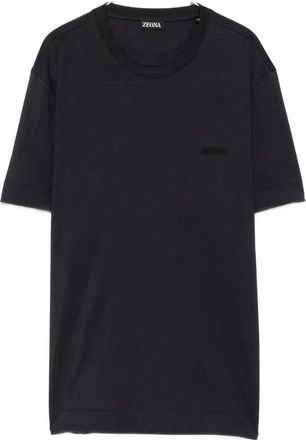 Ermenegildo Zegna Logo-embroidered Cotton T-shirt