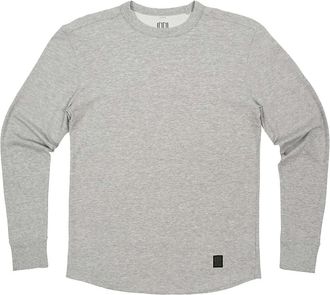 Topo Designs Mens Long Sleeve Tech Tee - Gray Heather