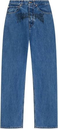 VETEMENTS Jeans con stampa grafica - LIGHT BLUE